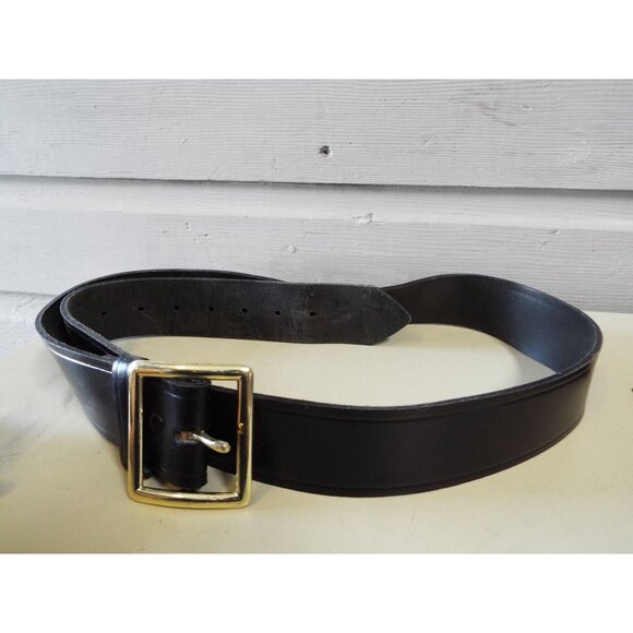 Task Force Leather Belt size 44 made in the USA black USED - Picture 7 of 7